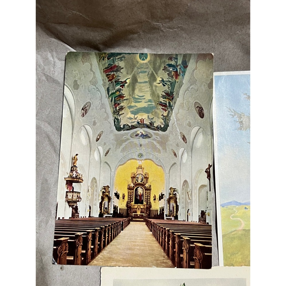 4x6 Vintage Postcards Multicolor German Landscapes Religious Floral Set - Picture 2 of 16